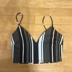 small black and white crop top from Windsor